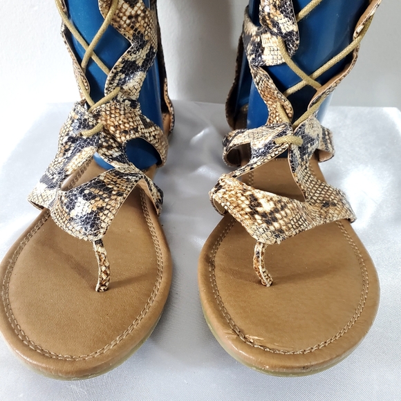 Zabella Rue Knee-High Gladiator Sandal Leather Women’s US Size 7.5 - Picture 5 of 12